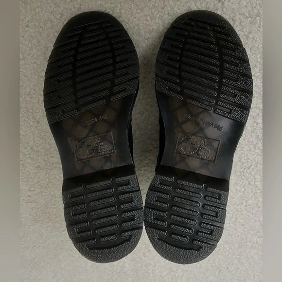 Dr Martens Jaimes Leather Buckle Chelsea Black Combat Boots Size 8Men 9Women - Picture 7 of 9